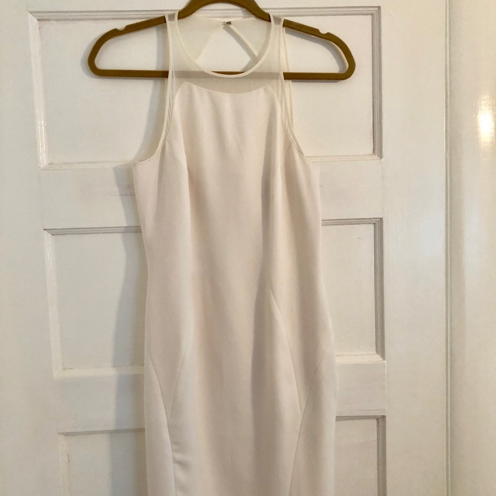White Cocktail Dress - Picture 2 of 4